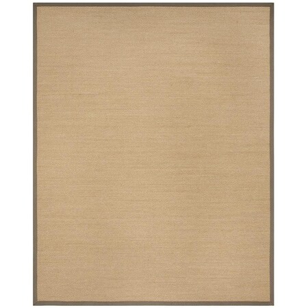Safavieh 10 x 14 ft. Natural Fiber Power Loomed Rectangle Area Rug Maize & Grey NF141G-10